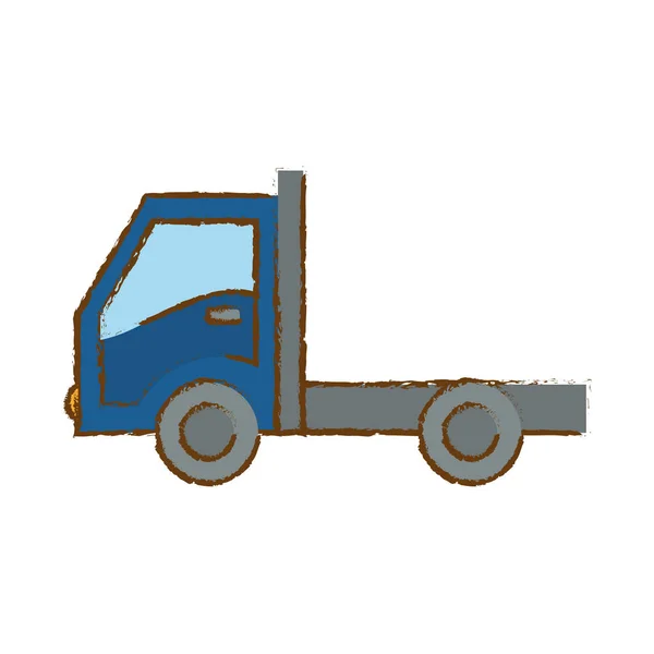 Παράδοση ή φορτίου φορτηγού εικονίδιο εικόνας — Διανυσματικό Αρχείο
