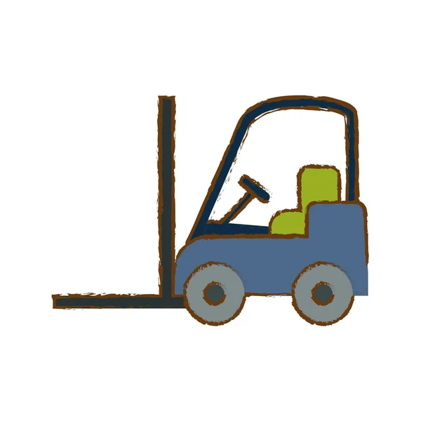 Forklift cargo icon image — Stock Vector