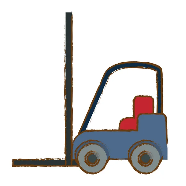 Image icône de cargaison chariot élévateur — Image vectorielle