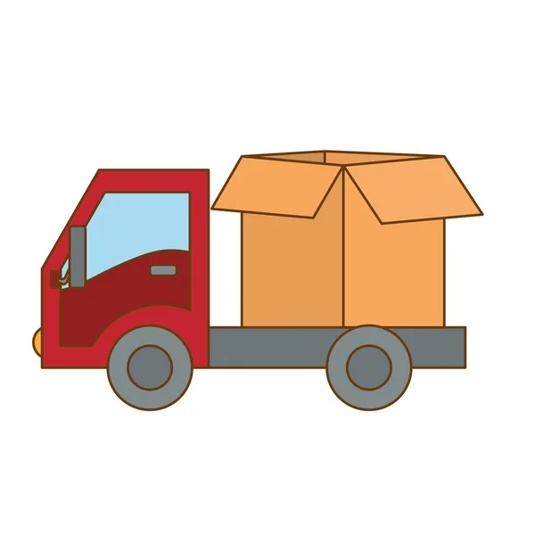 Imagem de ícones relacionados ao transporte ou manuseio de carga —  Vetores de Stock