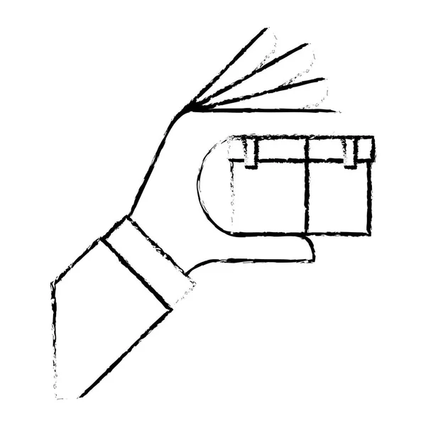 Fret expédition ou manipulation icônes connexes image — Image vectorielle