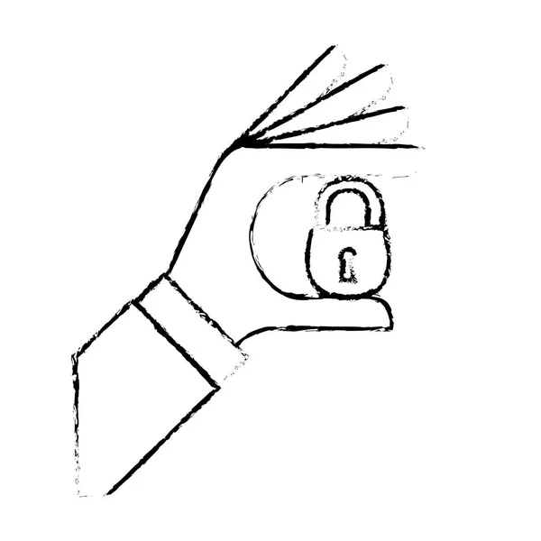 Sicherheit oder Privatsphäre bezogene Symbole Bild — Stockvektor