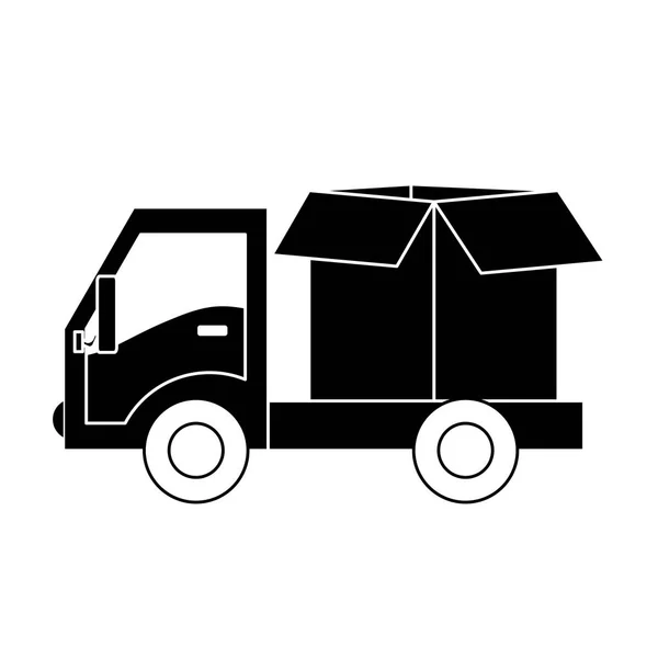 Imagem de ícones relacionados ao transporte ou manuseio de carga —  Vetores de Stock