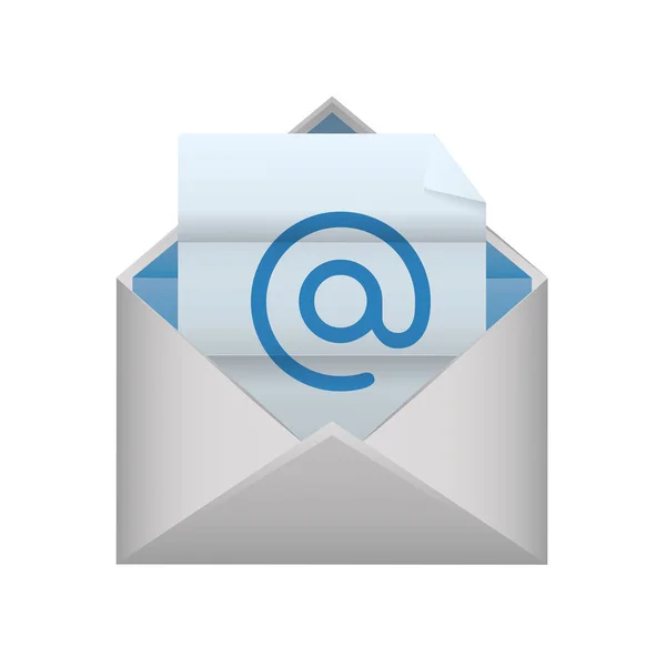 Mensaje sobre correo iconos relacionados imagen — Vector de stock