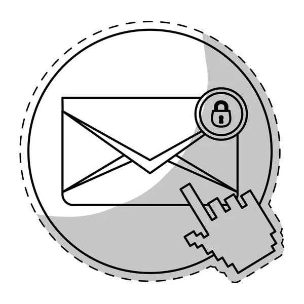 Conception d'enveloppe et de courrier — Image vectorielle
