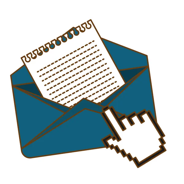 Дизайн конверта и почты — стоковый вектор