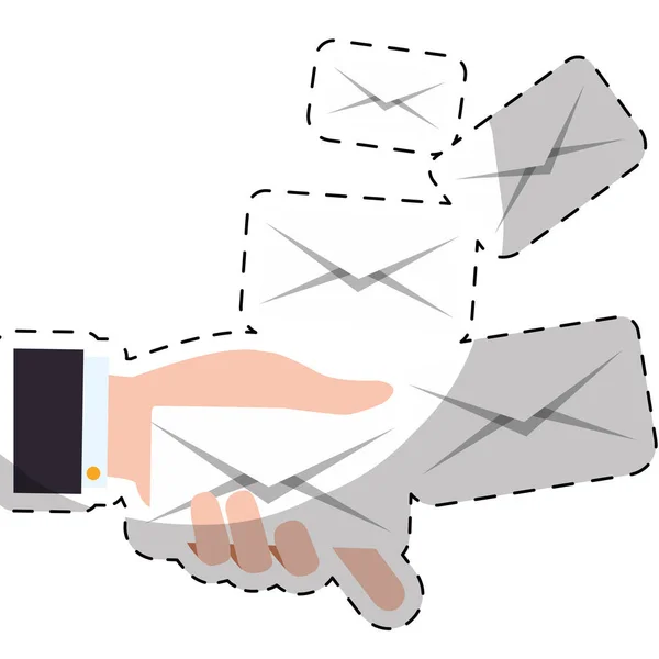 Envelopes e design de correio — Vetor de Stock