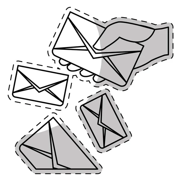 Enveloppes et conception du courrier — Image vectorielle
