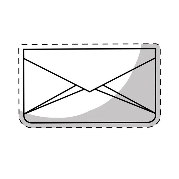 Envelop pictogram afbeelding — Stockvector