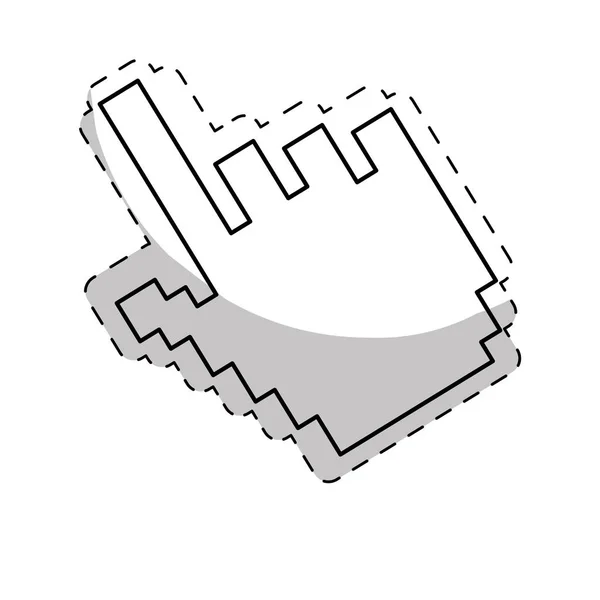 Icône curseur main — Image vectorielle