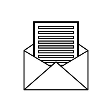 izole e-posta veya posta simgesi