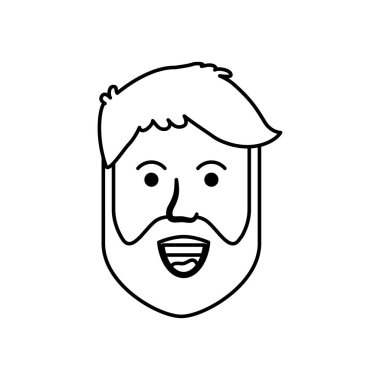 Genç adam gülümsüyor