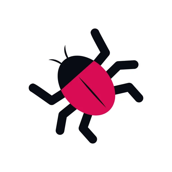 Geïsoleerde bug symbool — Stockvector