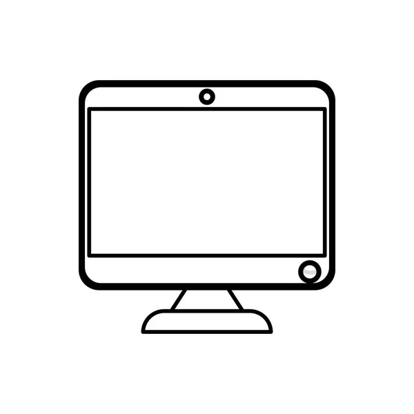 Современный экран компьютера — стоковый вектор