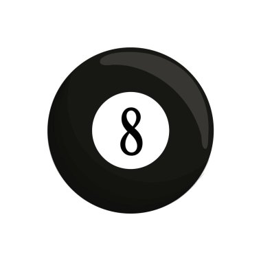 topu siyah Bilardo sekiz simgesi