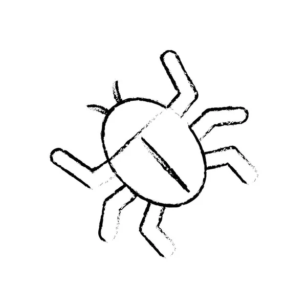孤立的 bug 符号 — 图库矢量图片