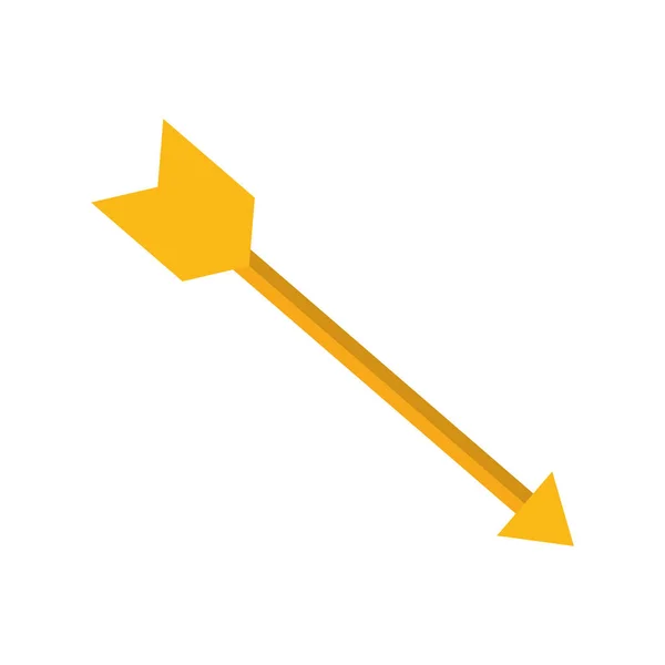 Isolated bow arrow — Stock Vector