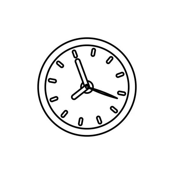 격리 된 시간 시계 — 스톡 벡터