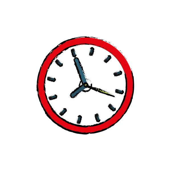 Izolované hodiny času — Stockový vektor