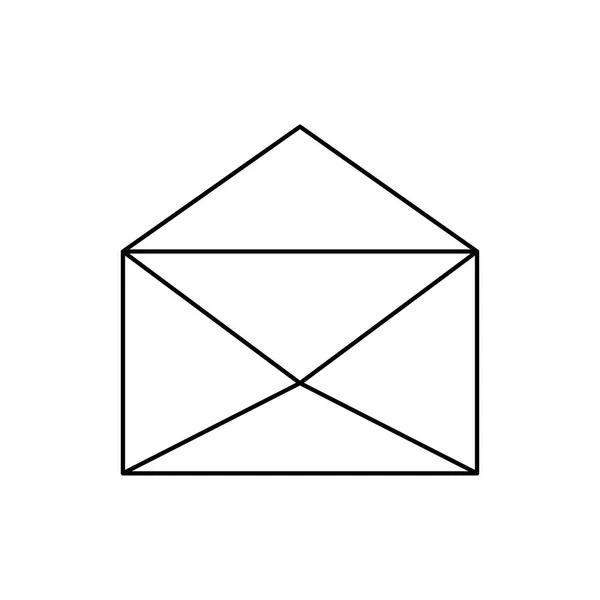 Σύμβολο αλληλογραφίας ή ηλεκτρονικού ταχυδρομείου — Διανυσματικό Αρχείο