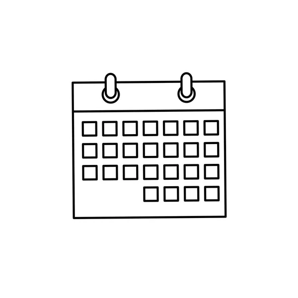 Calendario Data evento — Vettoriale Stock