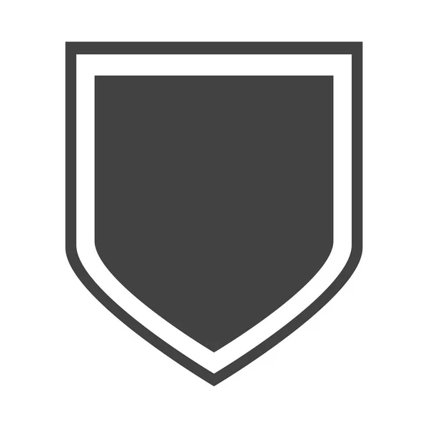 Insigne de protection de bouclier honoraire — Image vectorielle