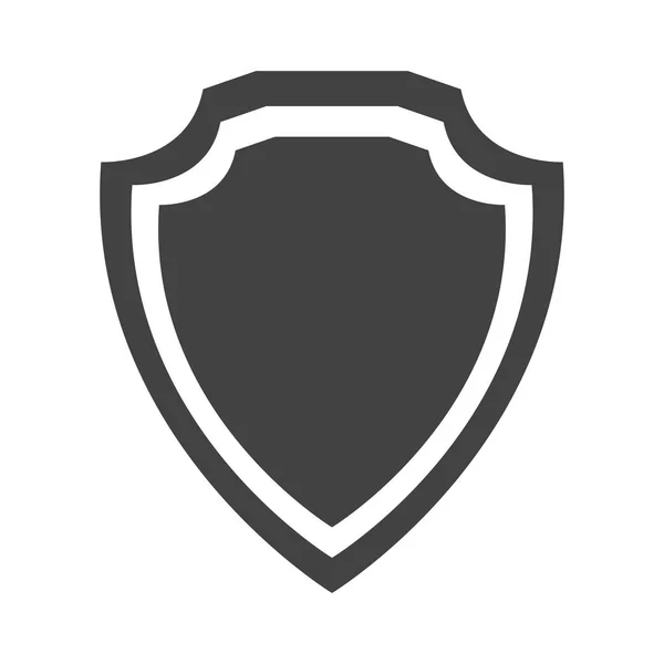 Protección escudo insignia calidad prima — Vector de stock