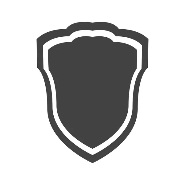 Escudo de protección insignia guardia de seguridad banner — Vector de stock