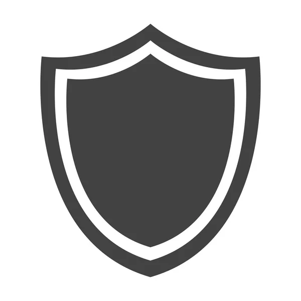 Schild Schutz Emblem Abzeichen Sicherheit — Stockvektor