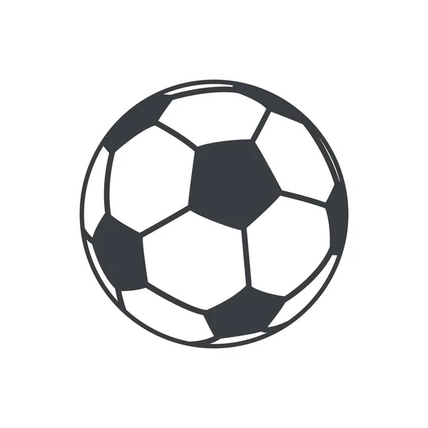 Football soccer ball sport element icon — Stock Vector