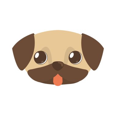 sevimli köpek kahverengi dilini