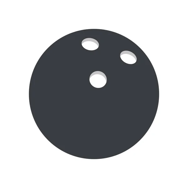 Piktogram bowlling piłka sport — Wektor stockowy