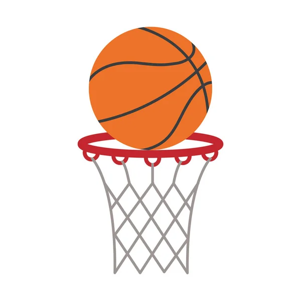 Basket-ball basket score tir — Image vectorielle