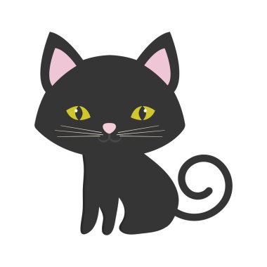 küçük kedi oturma pembe yeşil gözleri kulaklar