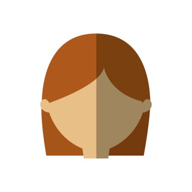 Avatar kadın yüz baş grafik gölge