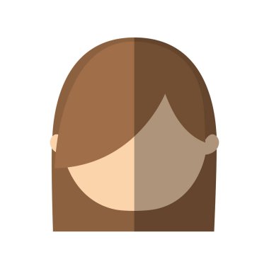 Avatar kadın yüz saç modeli gölge