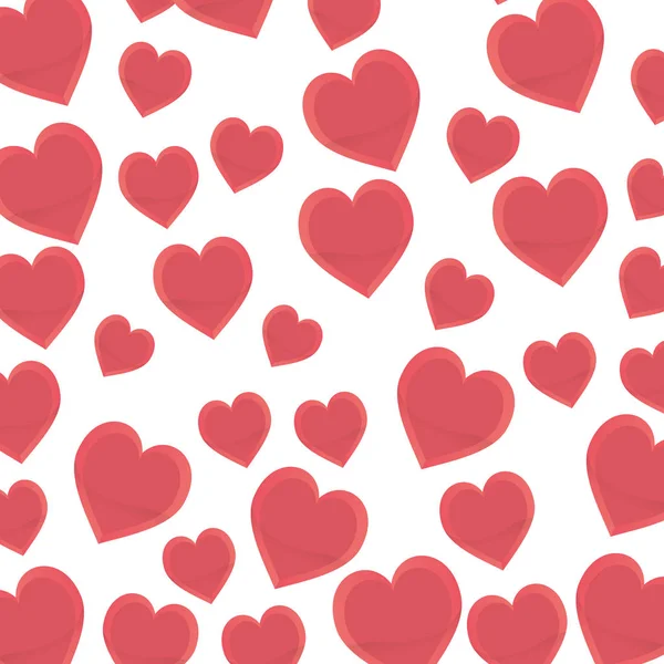 Růžové srdce lásce vášeň koncepce designu — Stockový vektor