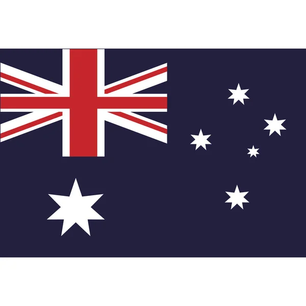 オーストラリア国旗の国のシンボル — ストックベクタ
