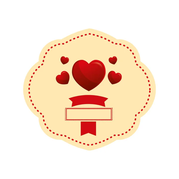 Romantické srdce koncept — Stockový vektor