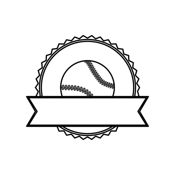 Jogo de beisebol esporte —  Vetores de Stock