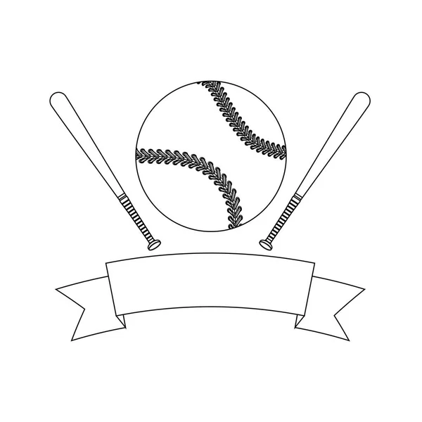 Béisbol deporte juego — Vector de stock