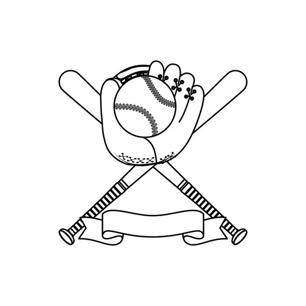 Baseball-Sportspiel — Stockvektor