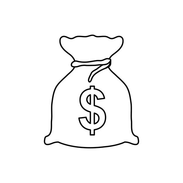 Bolsa de dinero — Vector de stock