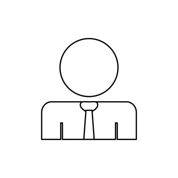 Businessman executive pictogram — Stock Vector