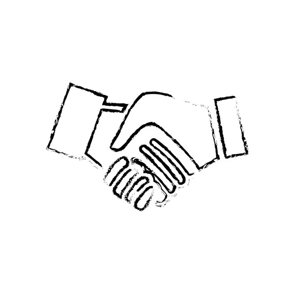 Handshake piktogram symbol — Stock vektor