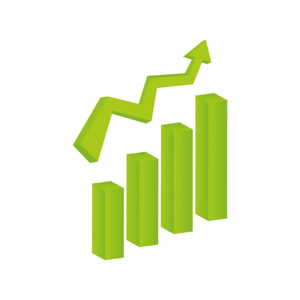 Crescimento estatísticas — Vetor de Stock
