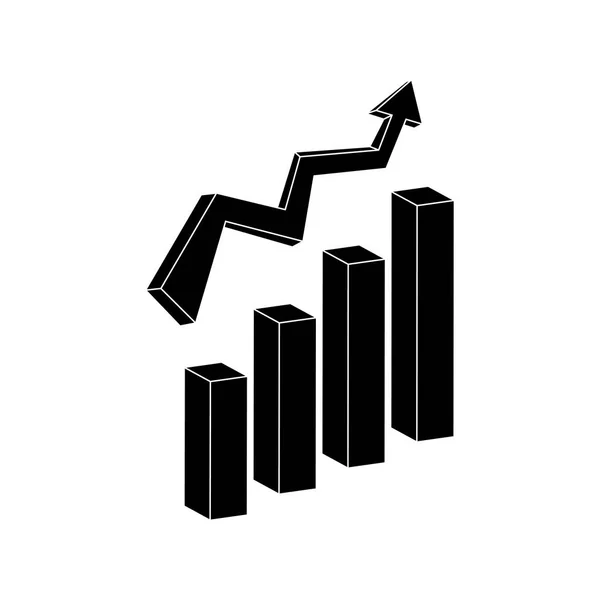 Wachstumsstatistik — Stockvektor