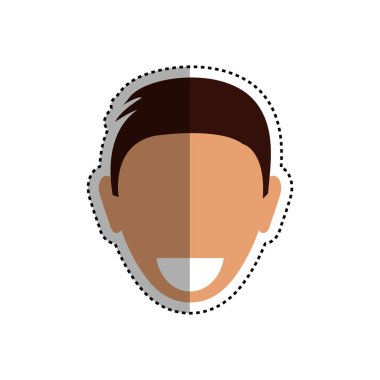 Adamın yüzü gülen