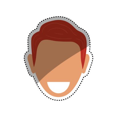 Adamın yüzü gülen