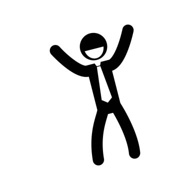 başarılı bir iş adamı piktogram